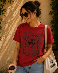 Women Stay Pawsitive Dog Graphic T-Shirt