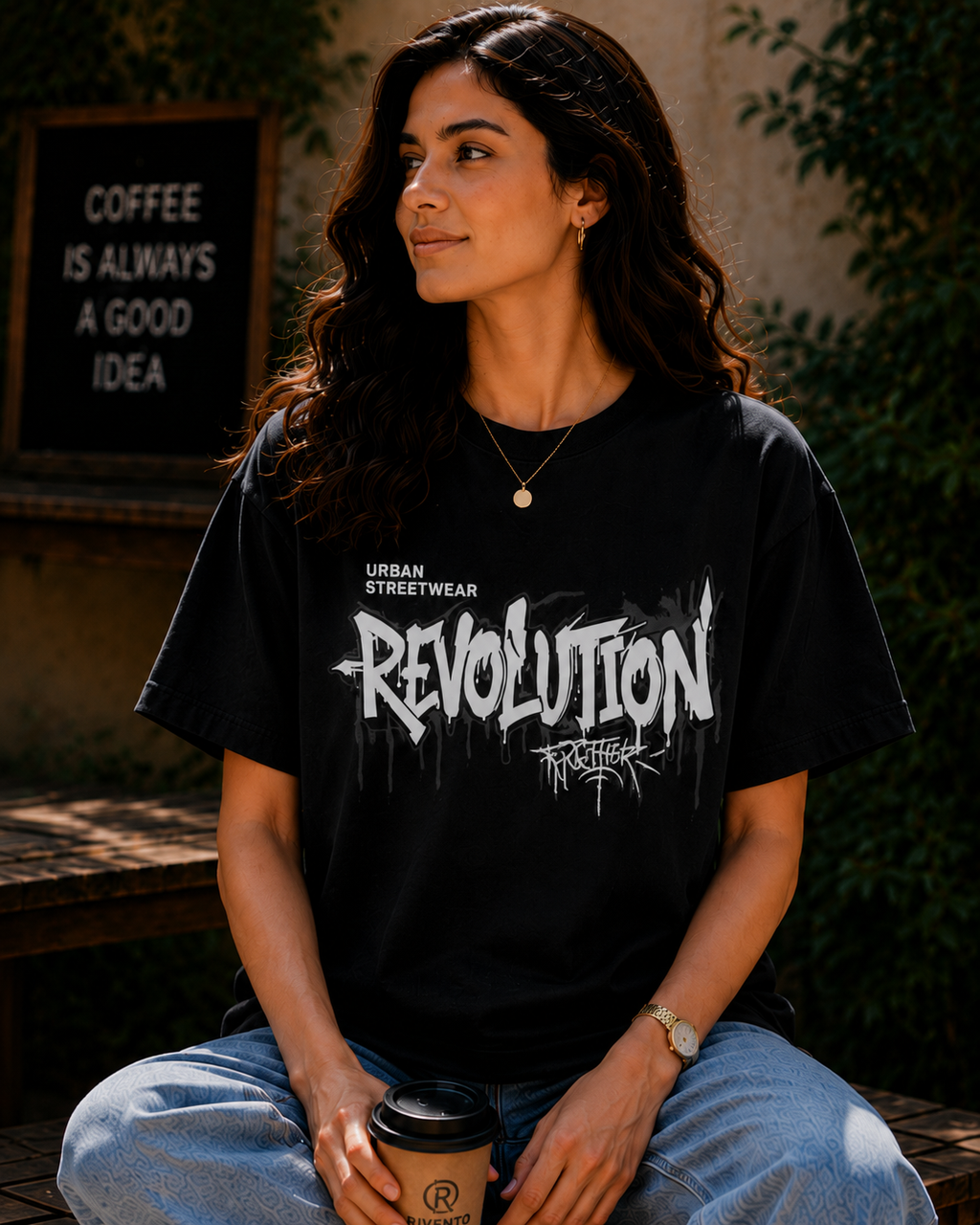 Women Revolution Urban Streetwear Graphic Oversized T-Shirt
