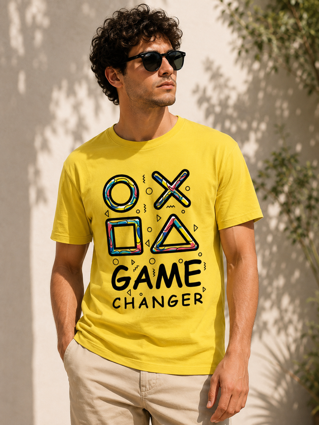 Gaming Symbols Graphic Men Classic Fit T-Shirt