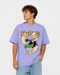 Popeye Power Oversized Graphic T-Shirt for Men