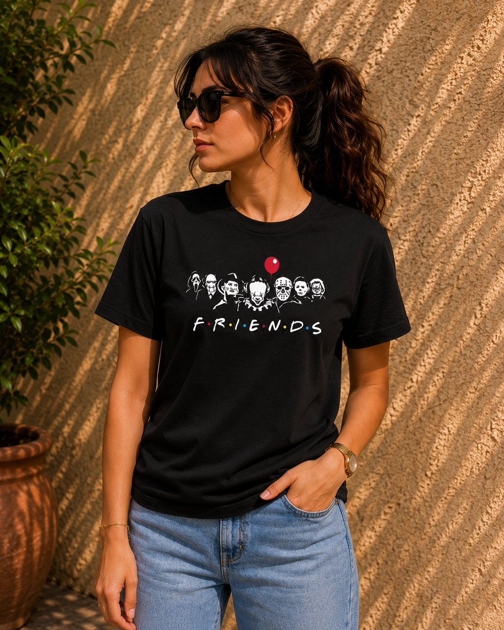 Women Friends Horror Edition Graphic T-Shirt