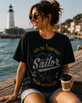 Women Sailor Life Nautical Graphic T-Shirt