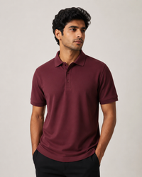 Signature Men Classic Fit Maroon Polo T-Shirt
