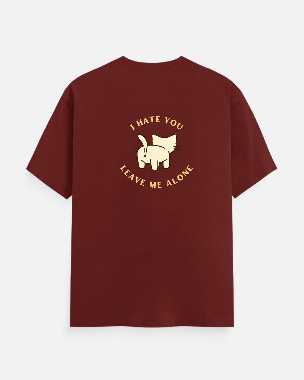Stay Away Cat Graphic  T-Shirt