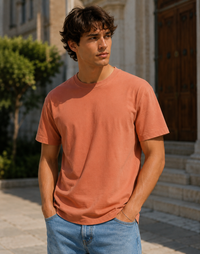 Softcore Men's Premium Sunset Classic Fit Solid T-Shirt