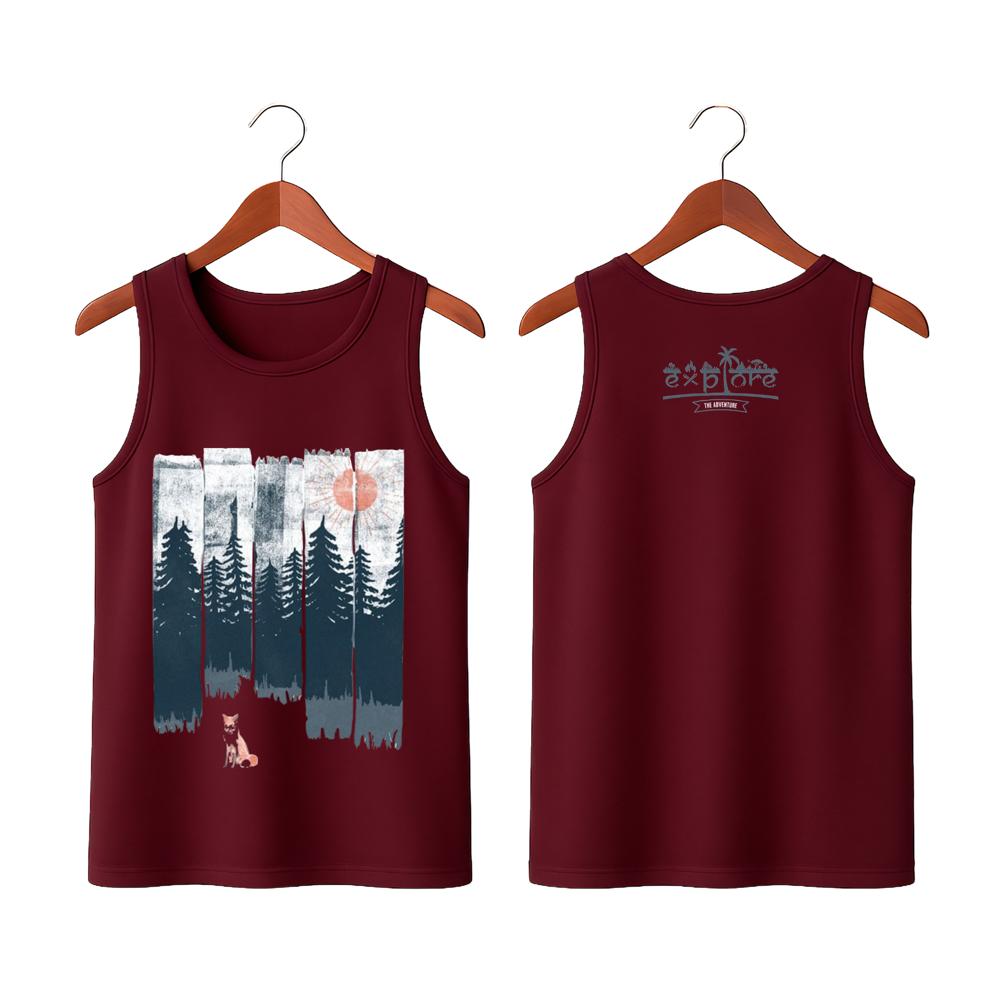Maroon Tanktop with Graphic
