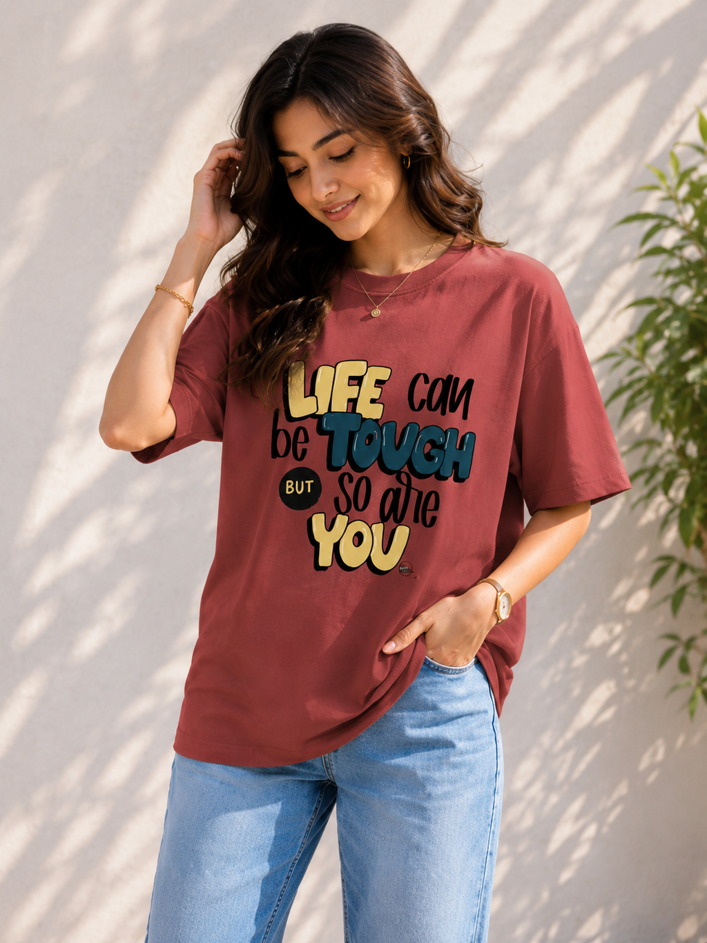 Women Inspirational Typography Casual T-Shirt