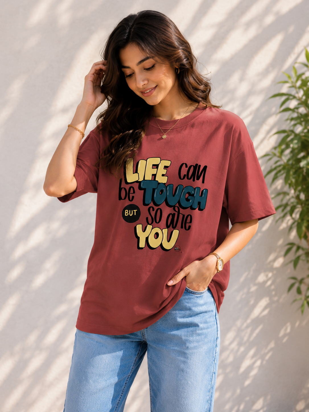 Women Inspirational Typography Casual T-Shirt