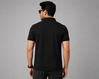 Signature Men Classic Fit Black Polo T-Shirt