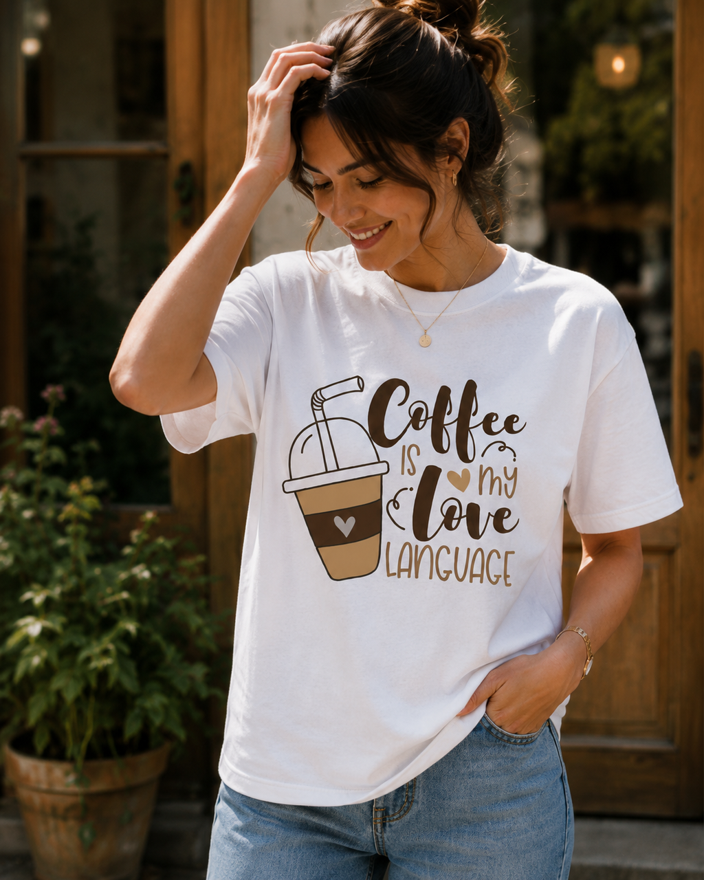 Women Coffee Is My Love Language T-Shirt