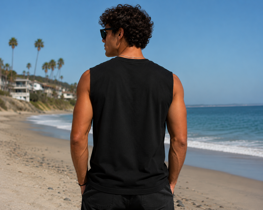 California Buggy Black Tank Top