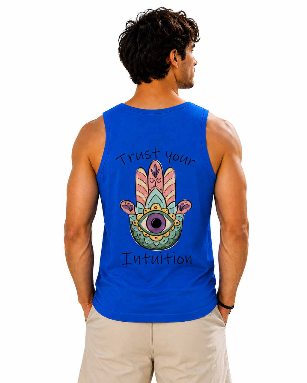 Trust Intuition Royal Blue Tank Top