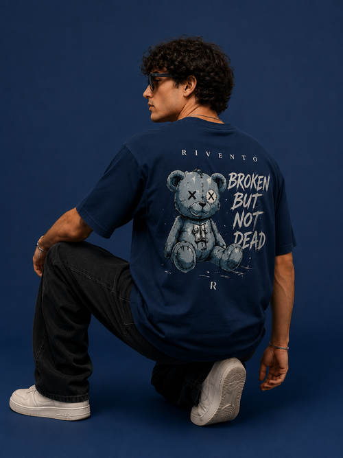 Broken But Unbroken Oversized Graphic T-Shirt for Men