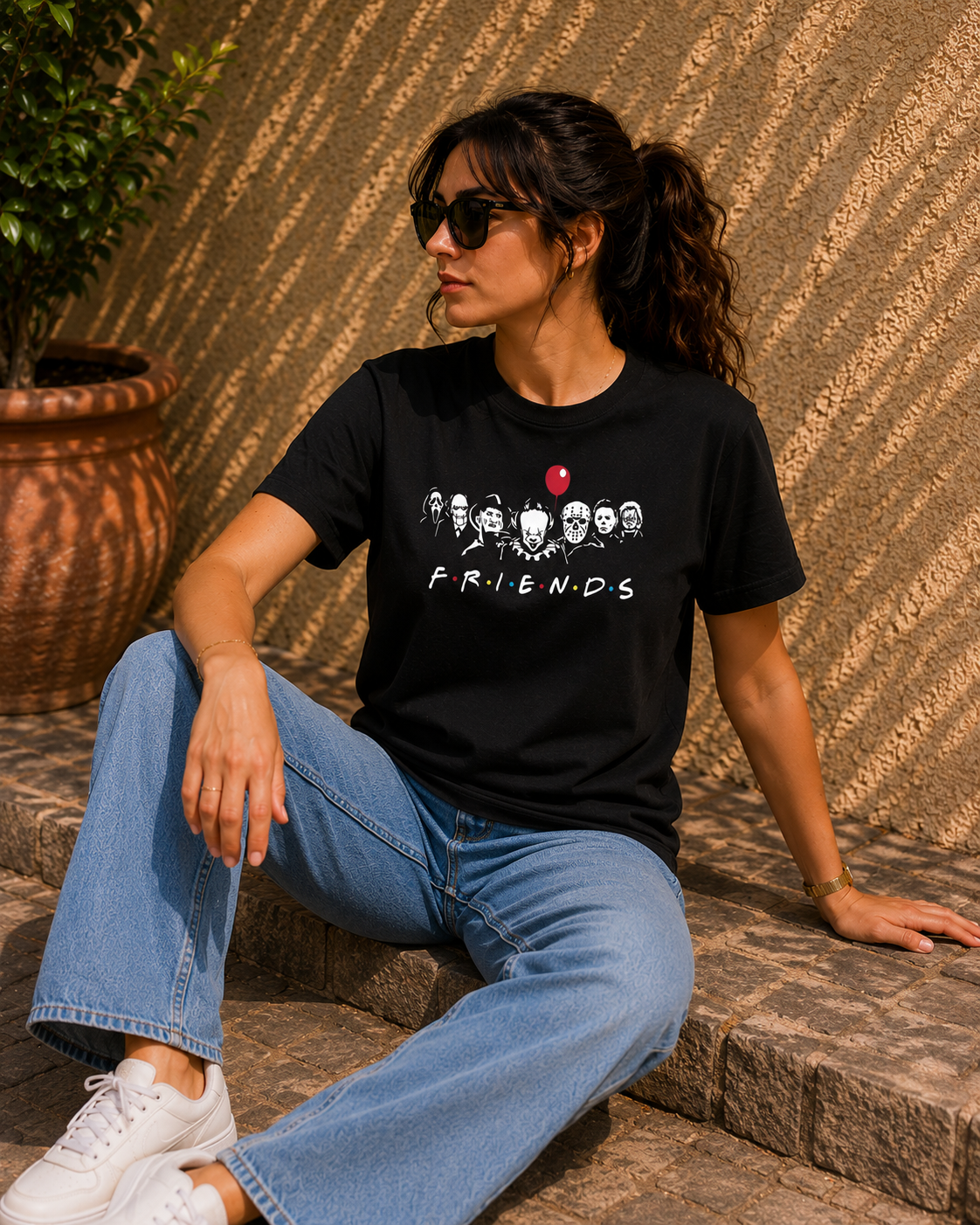 Women Friends Horror Edition Graphic T-Shirt