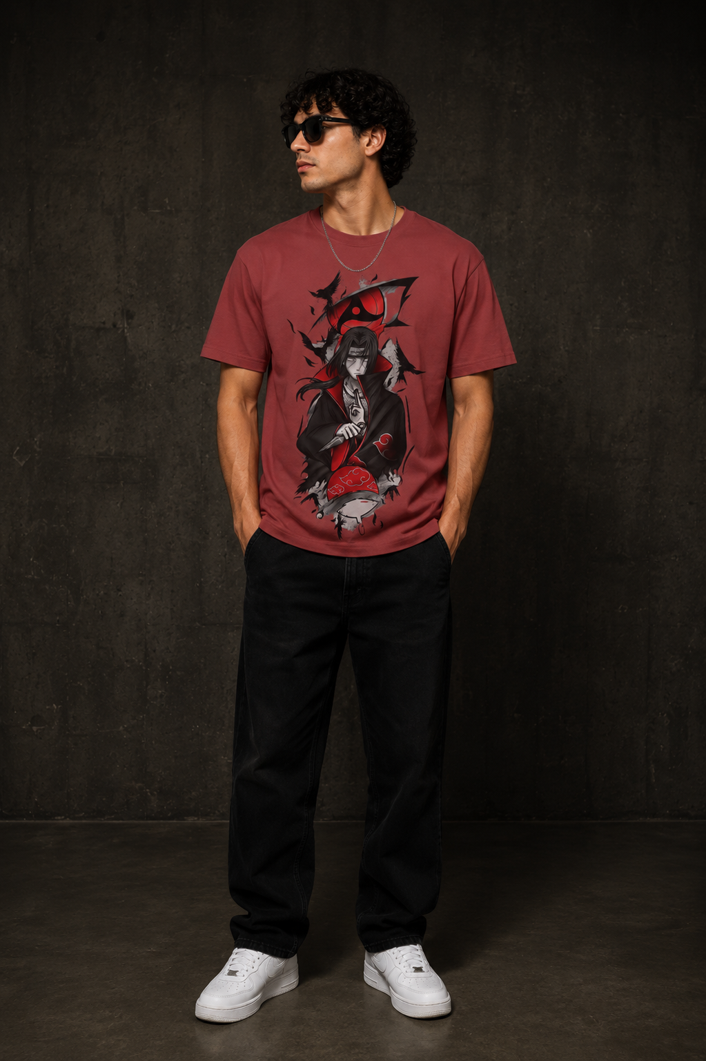 Itachi Uchiha Anime Graphic Men Classic Fit T-Shirt