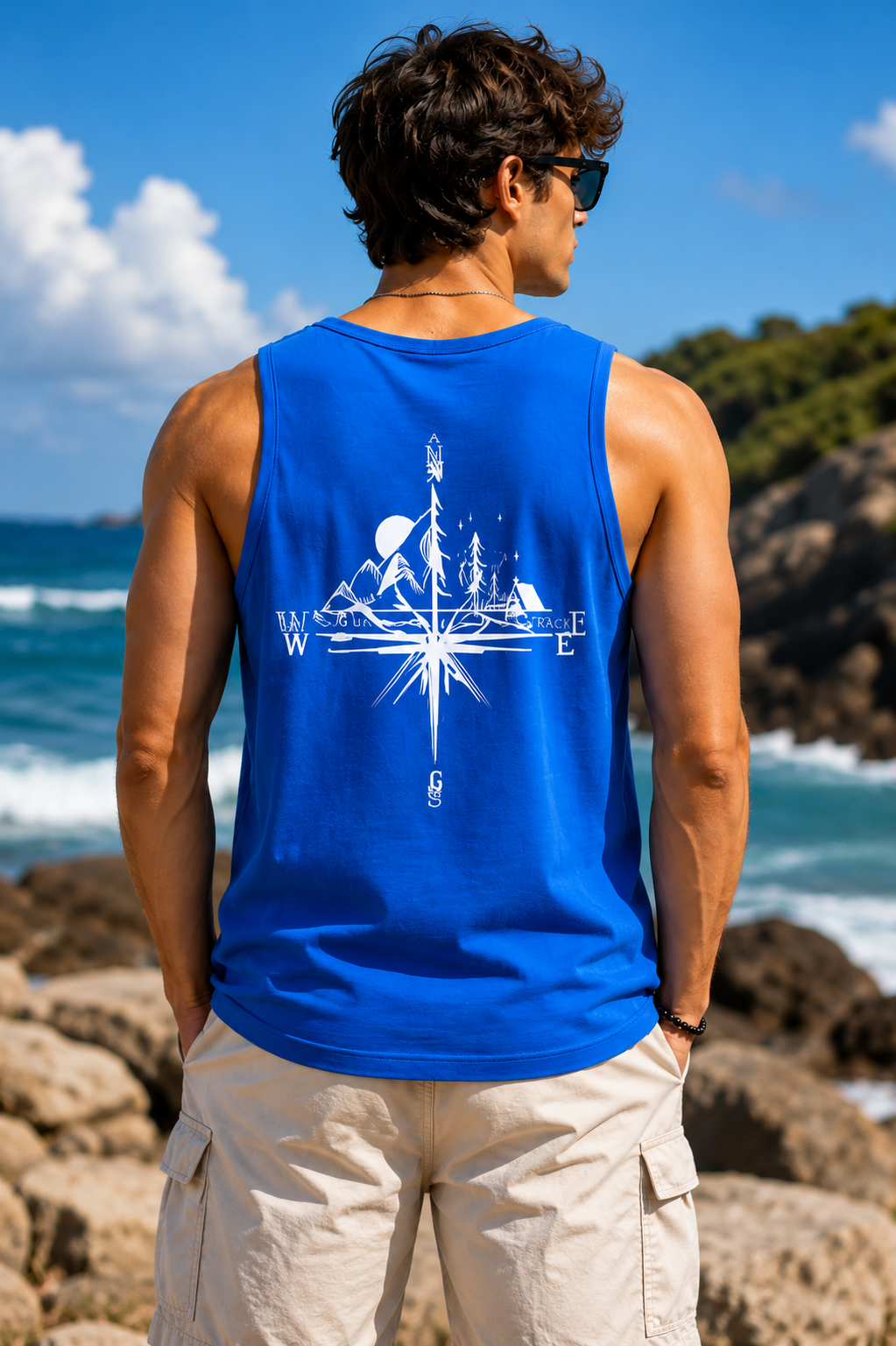 Wilderness Explorer Royal Blue Tank Top