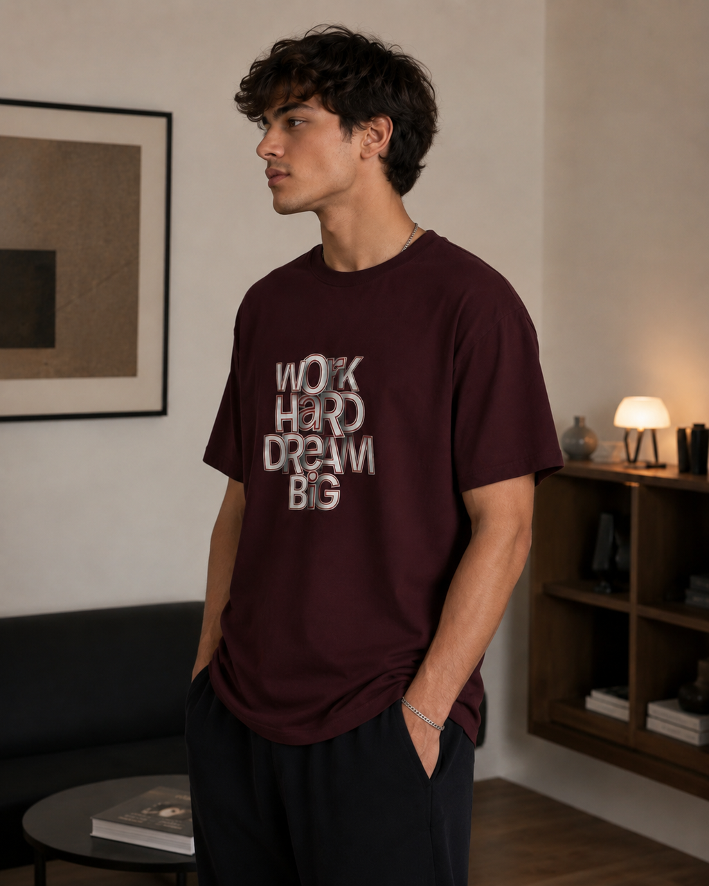Work Hard Dream Big Men Classic Fit T-Shirt