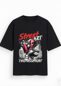 Street Art Oversized T-Shirt in Black - Rivento Fashion oversized t-shirt for men