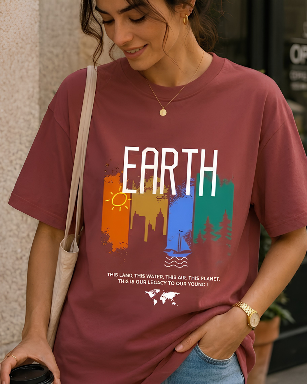 Women Earth Legacy Graphic T-Shirt