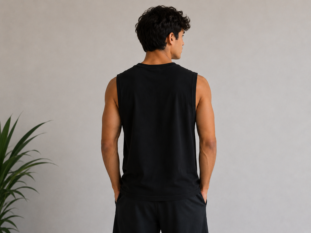 Palm Skull Black Tank Top