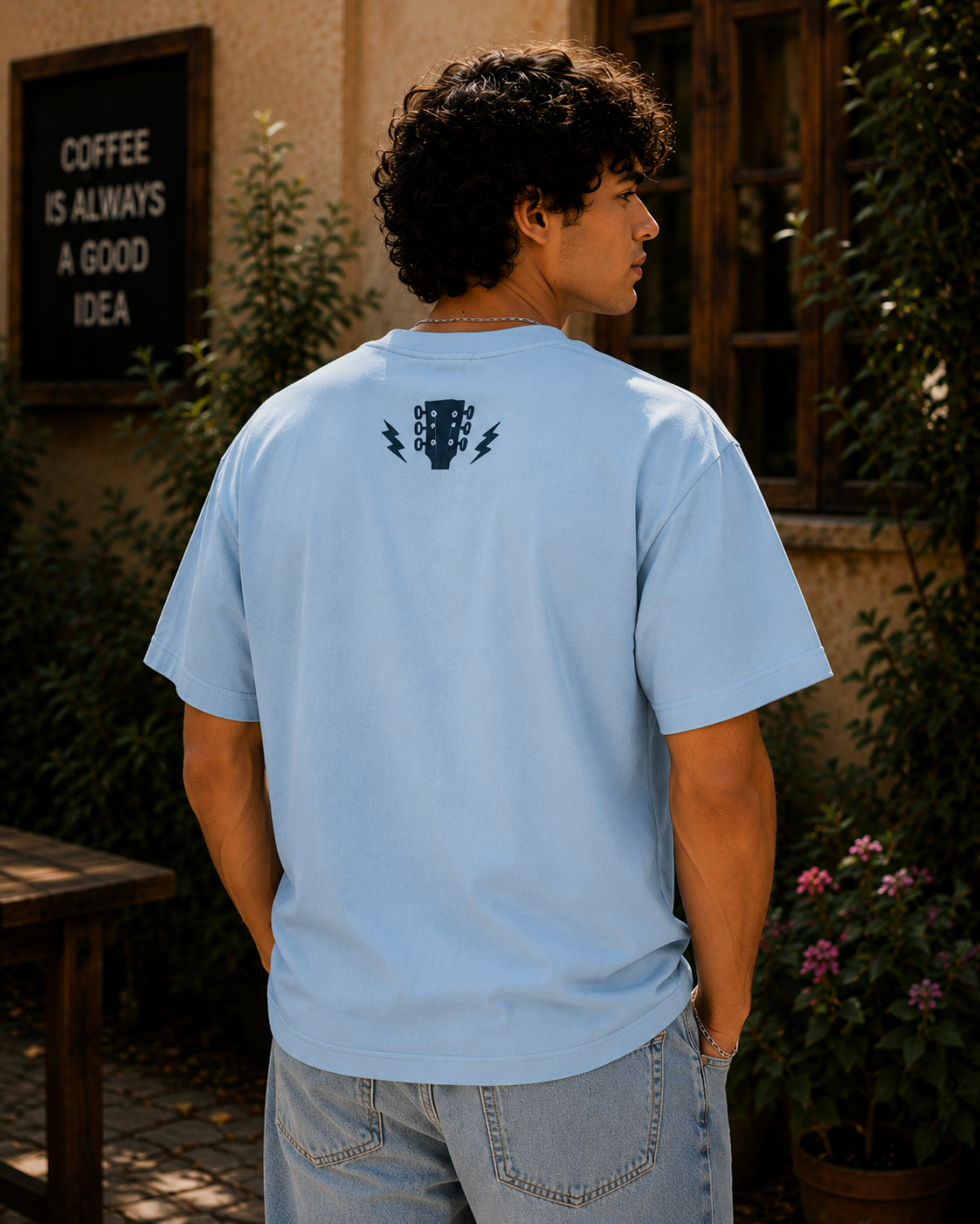 Retro Gulabi Aankhen Oversized T-Shirt for Men