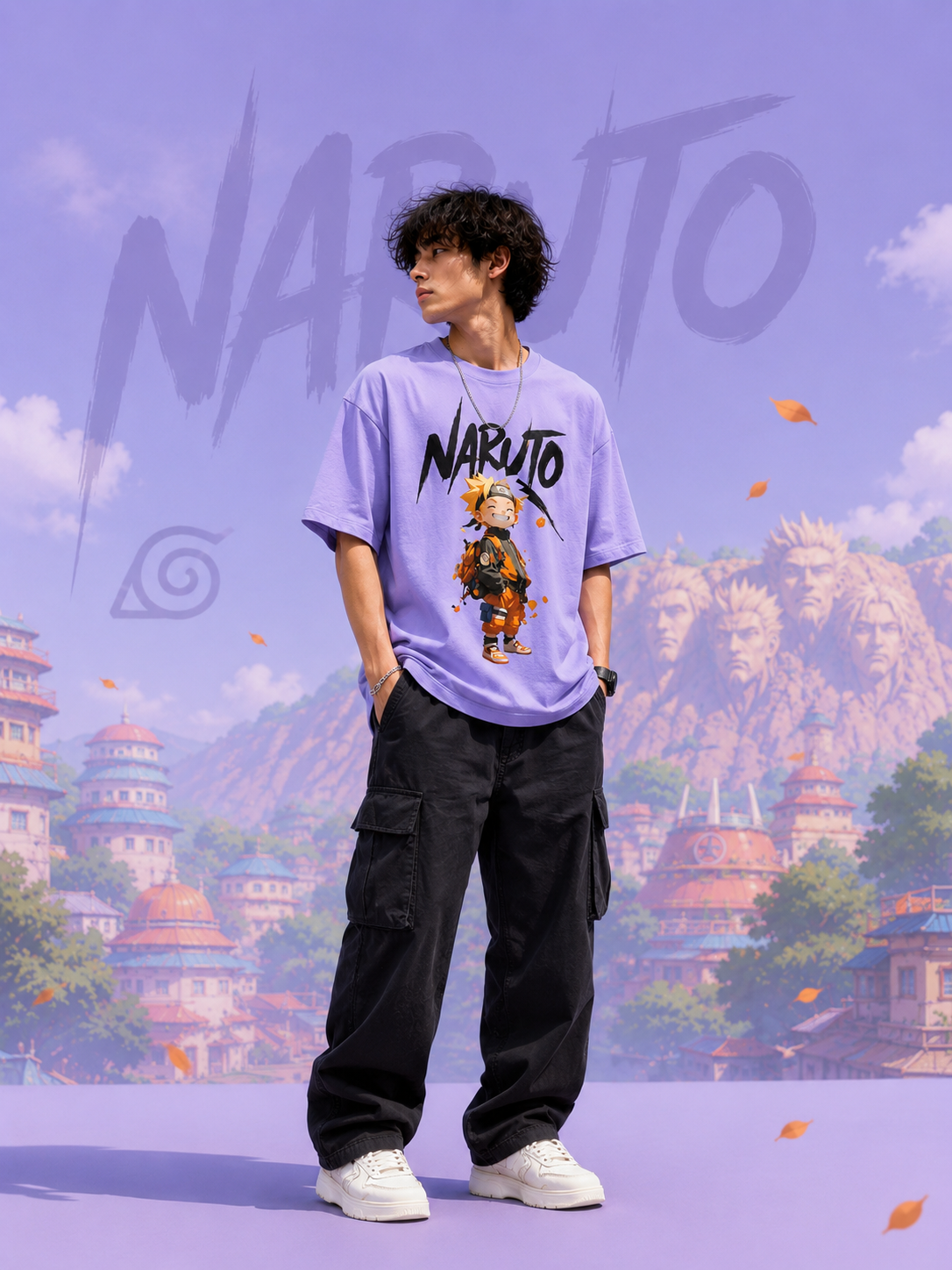 Naruto Legacy Oversized Graphic T-Shirt for Men