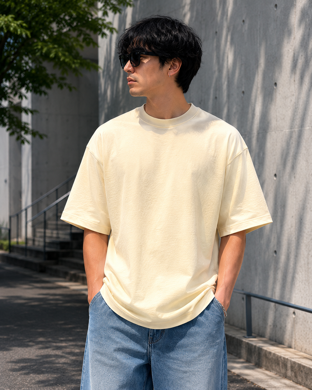 Men's Desert Oversized Drop Shoulder T-Shirt