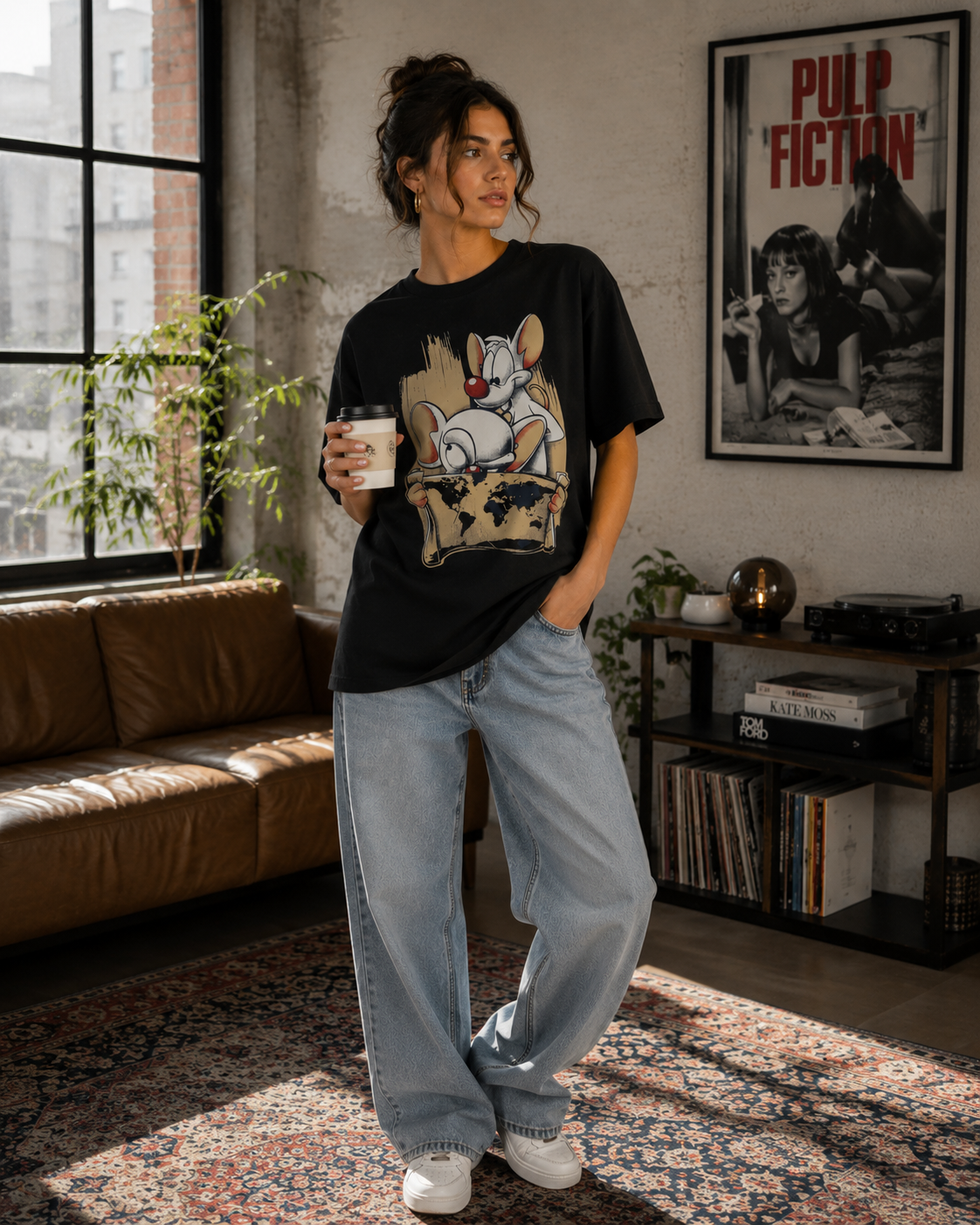 Women Nostalgic Cartoon Graphic T-Shirt