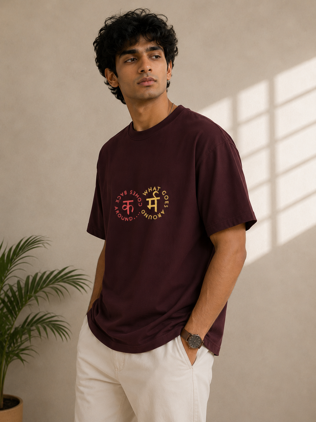 Karma Symbol Graphic Men Classic Fit T-Shirt