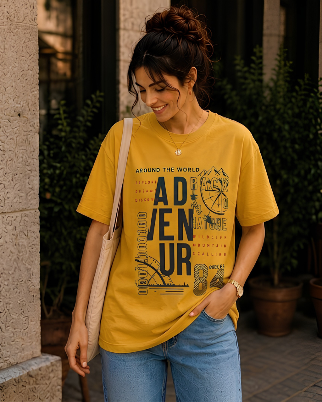 Women Adventure Outdoor Printed T-Shirt