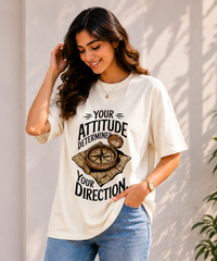 Women Direction & Destiny Collection Oversized T-Shirt