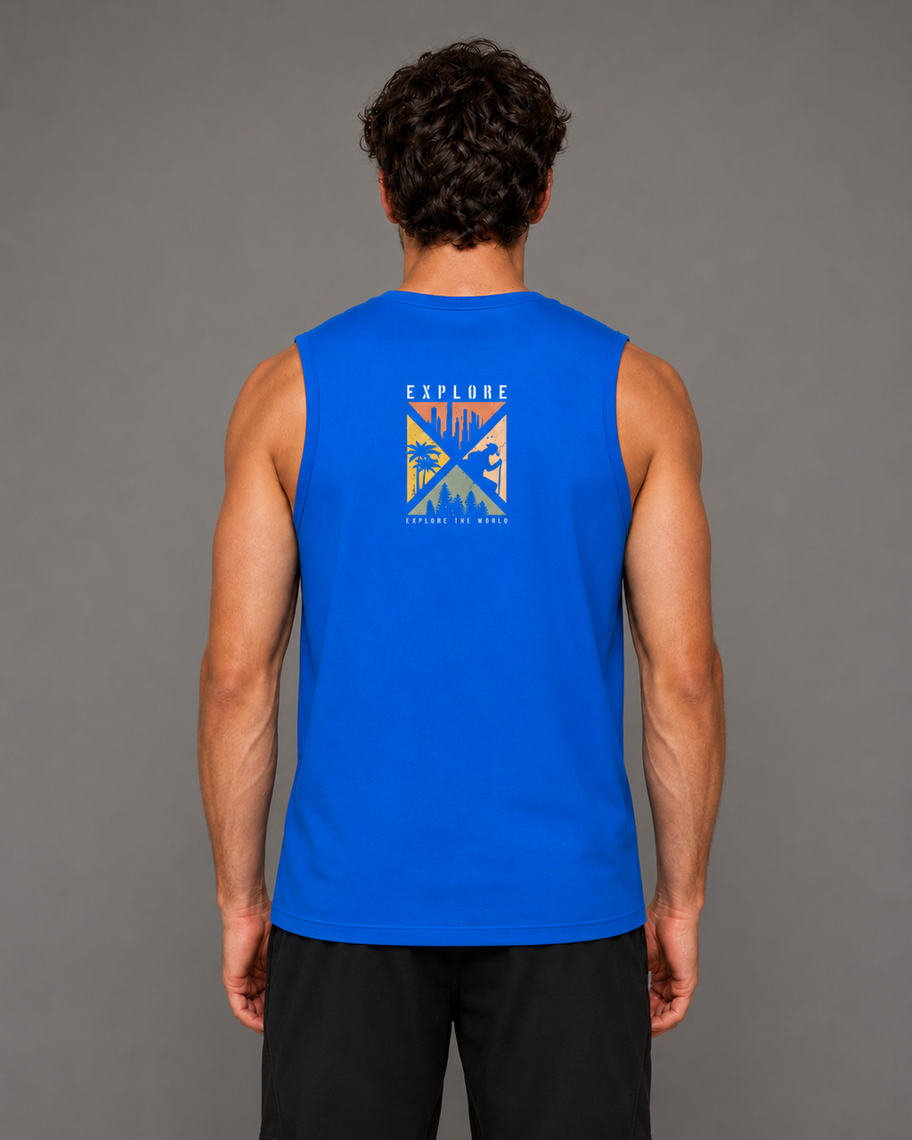 Wild Horizon Royal Blue Tank Top