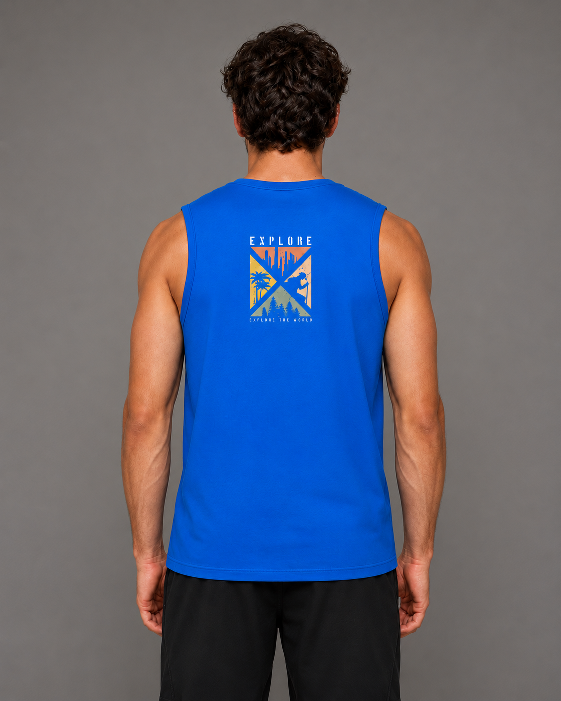 Wild Horizon Royal Blue Tank Top