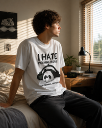 I Hate Morning People Panda Graphic Men Classic Fit T-Shirt
