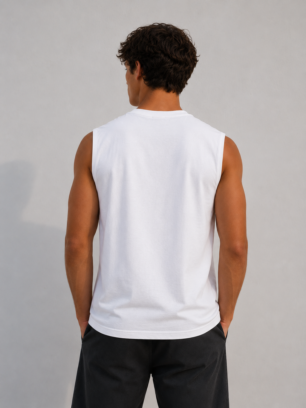 Wild Crocodile White Tank Top