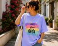 Women Girl Power Vibes Oversized T-Shirt