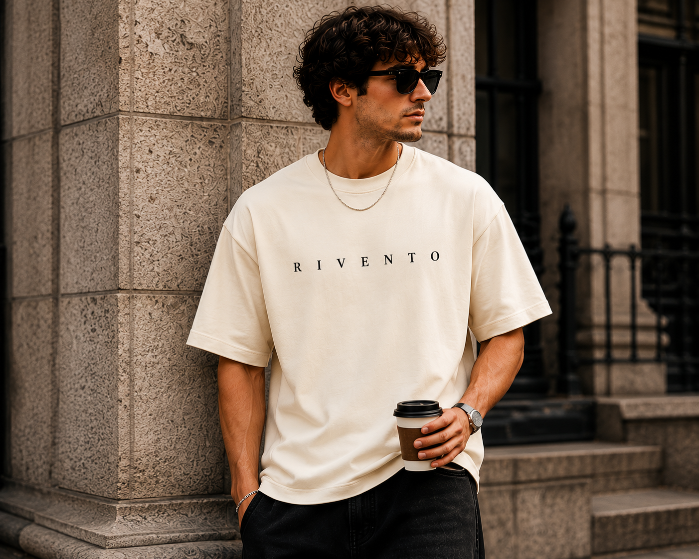Create Your Own Reality Oversized Graphic T-Shirt for Men