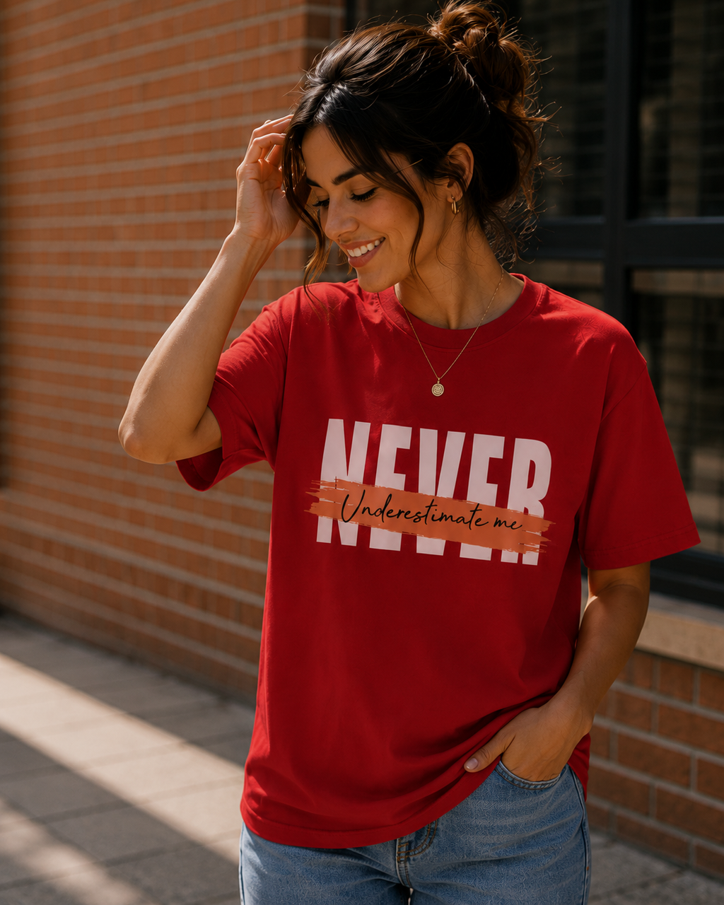 Women Minimal Motivational Typography T-Shirt