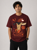 Feel the Music Men Classic Fit Graphic T-Shirt