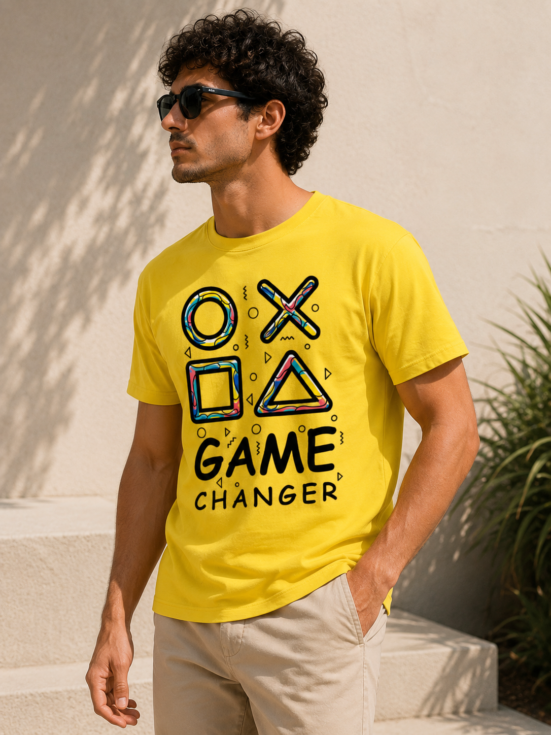 Gaming Symbols Graphic Men Classic Fit T-Shirt