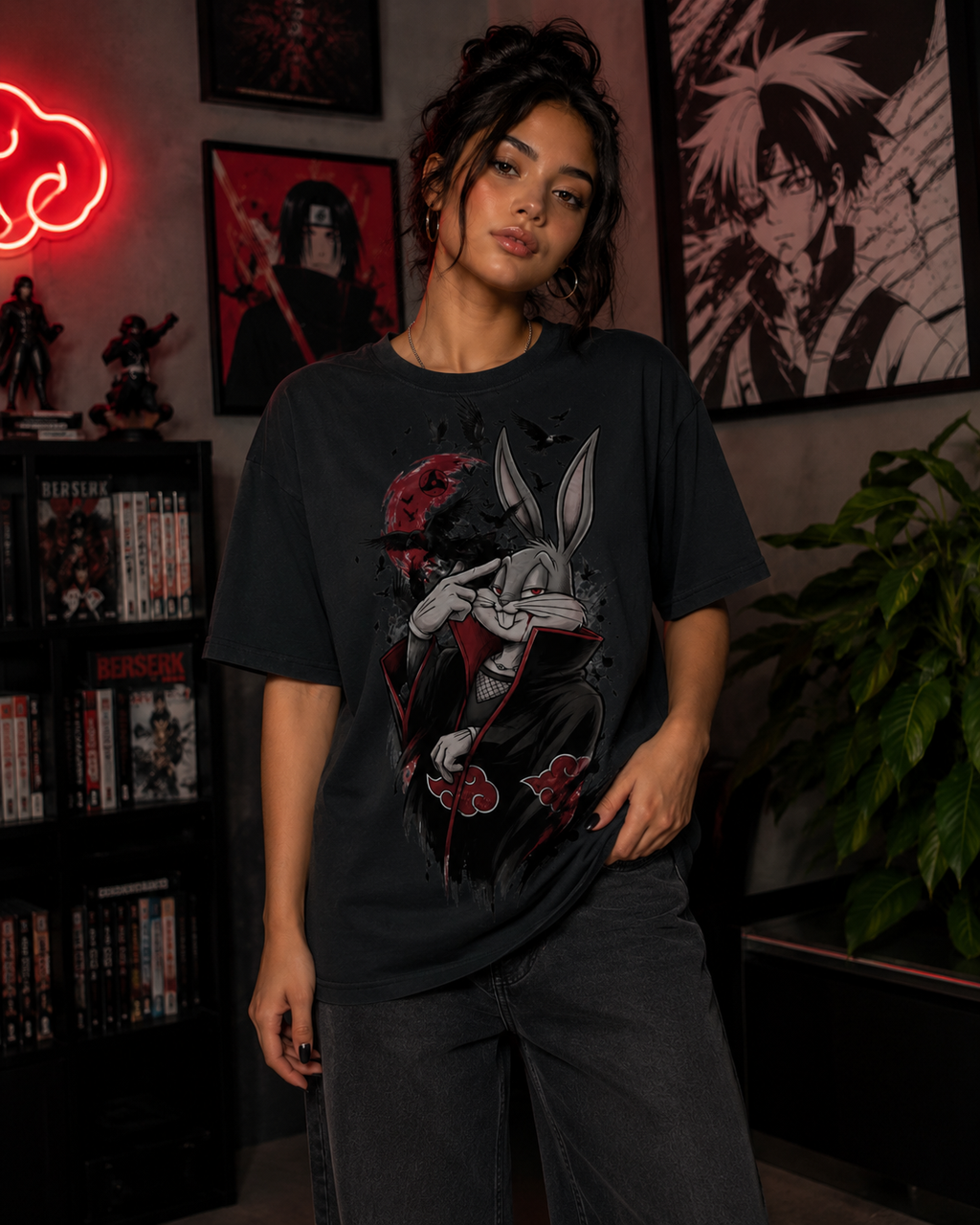 Women Akatsuki Bunny Graphic T-Shirt