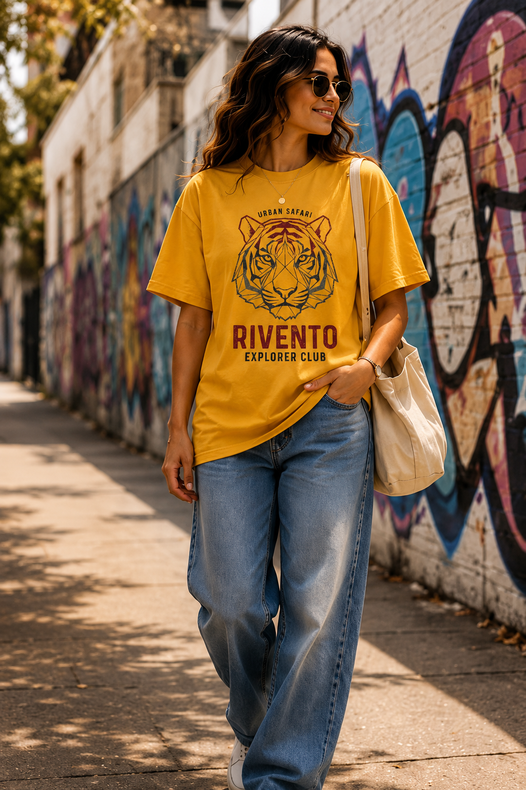 Women Rivento Club Tiger Graphic T-Shirt