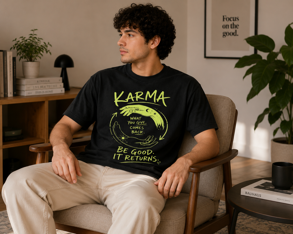 Karma Quote Graphic Men Classic Fit T-Shirt