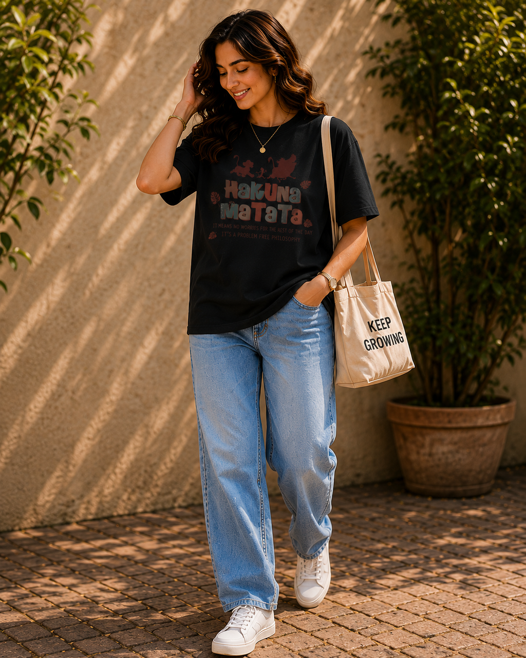 Women Hakuna Matata Graphic T-Shirt