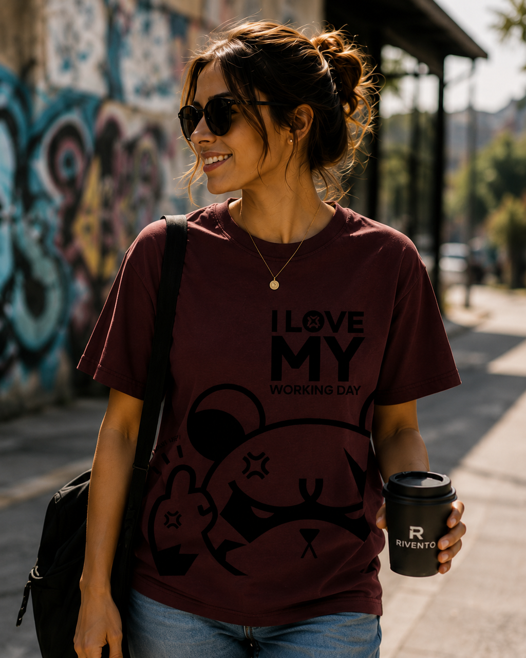Women Moody Cartoon Streetwear T-Shirt