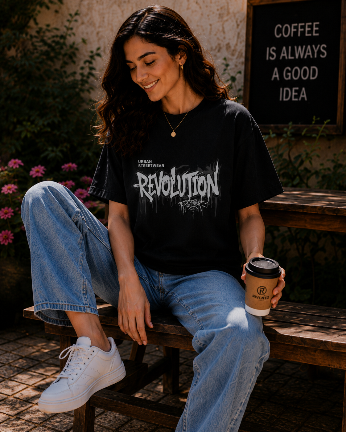 Women Revolution Urban Streetwear Graphic Oversized T-Shirt