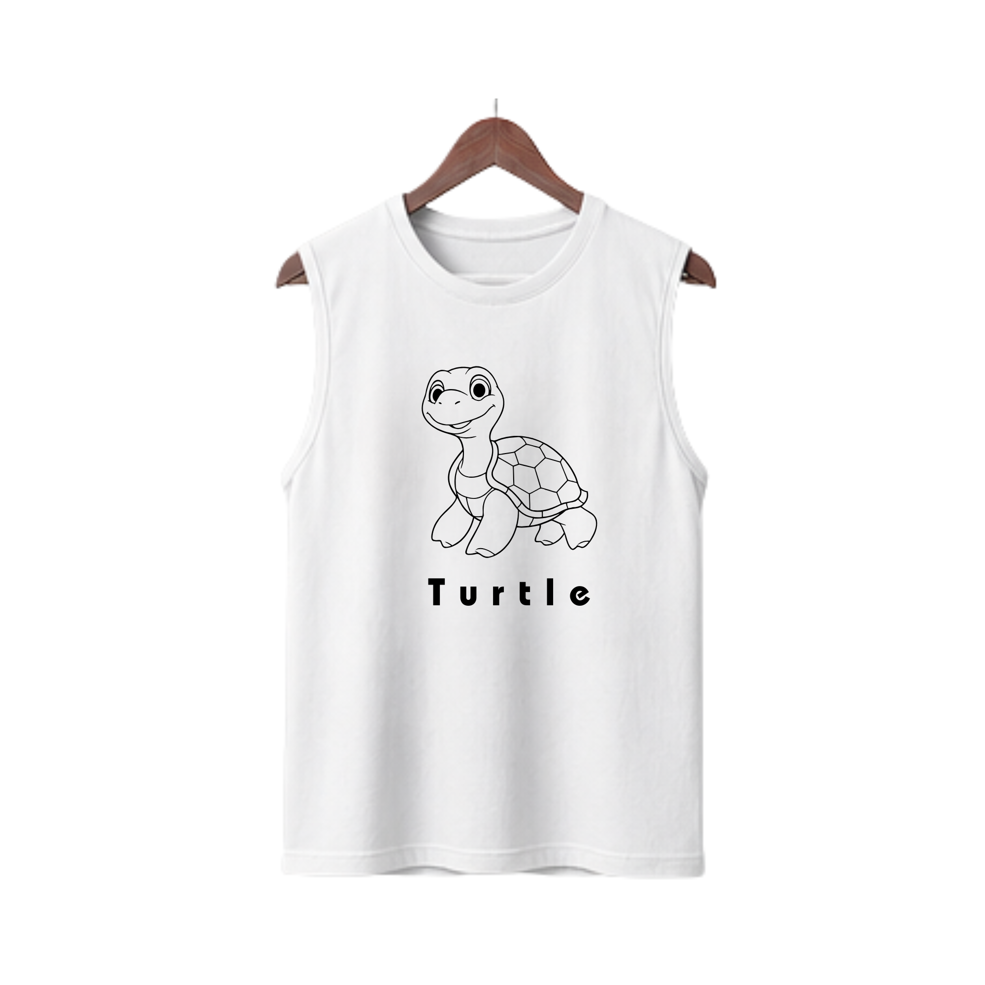 White Turtle Tank Top