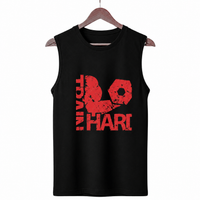 Muscle Heart Black Men's Graphic Tank Top
