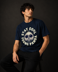 Stay Cool Young Panda Graphic Men Classic Fit T-Shirt