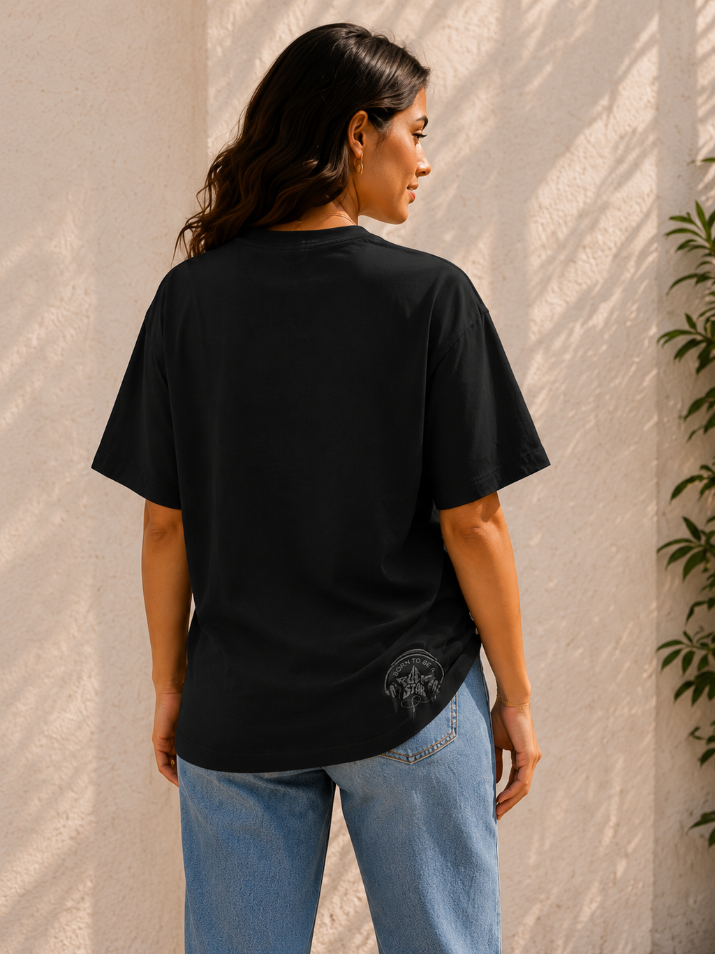 Women Rock Star Graphic Oversized T-Shirt